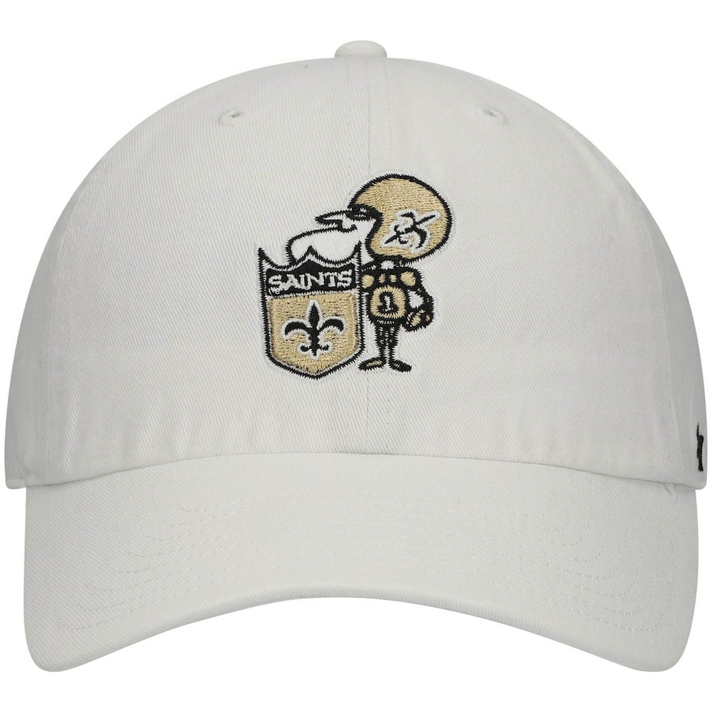 New Orleans Saints '47 Clean Up Adjustable Hat White - 47 brand