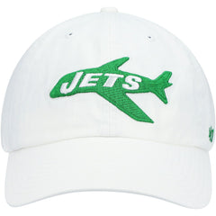 New York Jets '47 Clean Up Adjustable Hat White - 47 brand