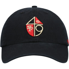 San Francisco 49ers '47 Clean Up Adjustable Hat Black - 47 brand