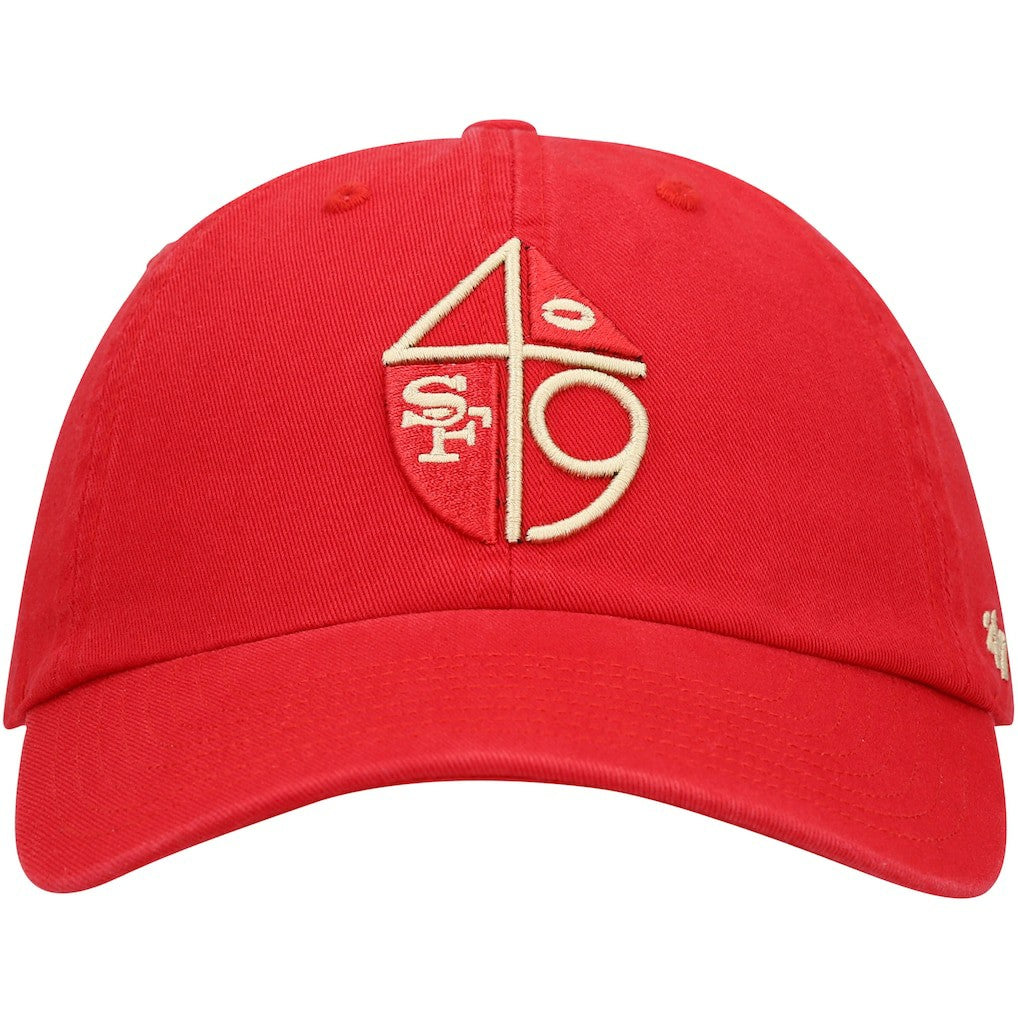 San Francisco 49ers '47 Clean Up Adjustable Hat Scarlet - 47 brand