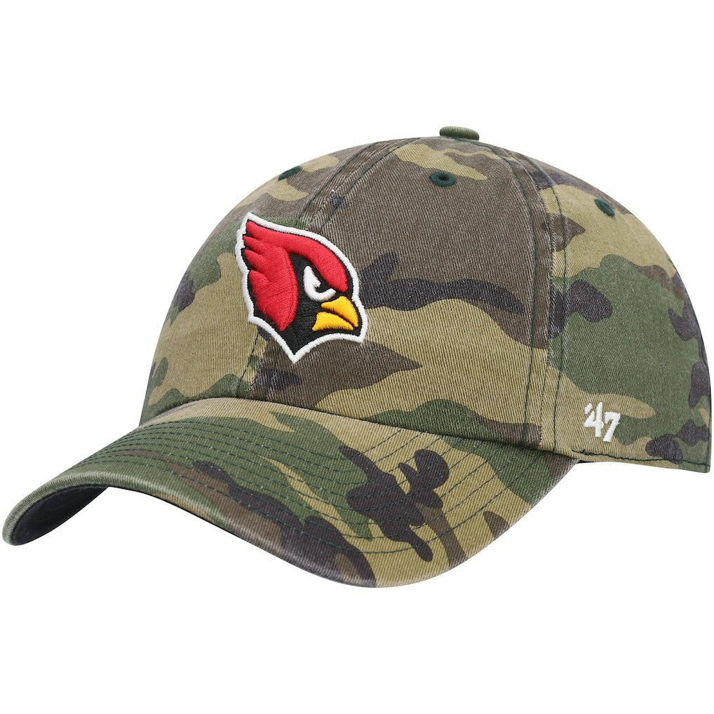 Arizona Cardinals '47 Woodland Clean Up Adjustable Hat Camo - 47 brand