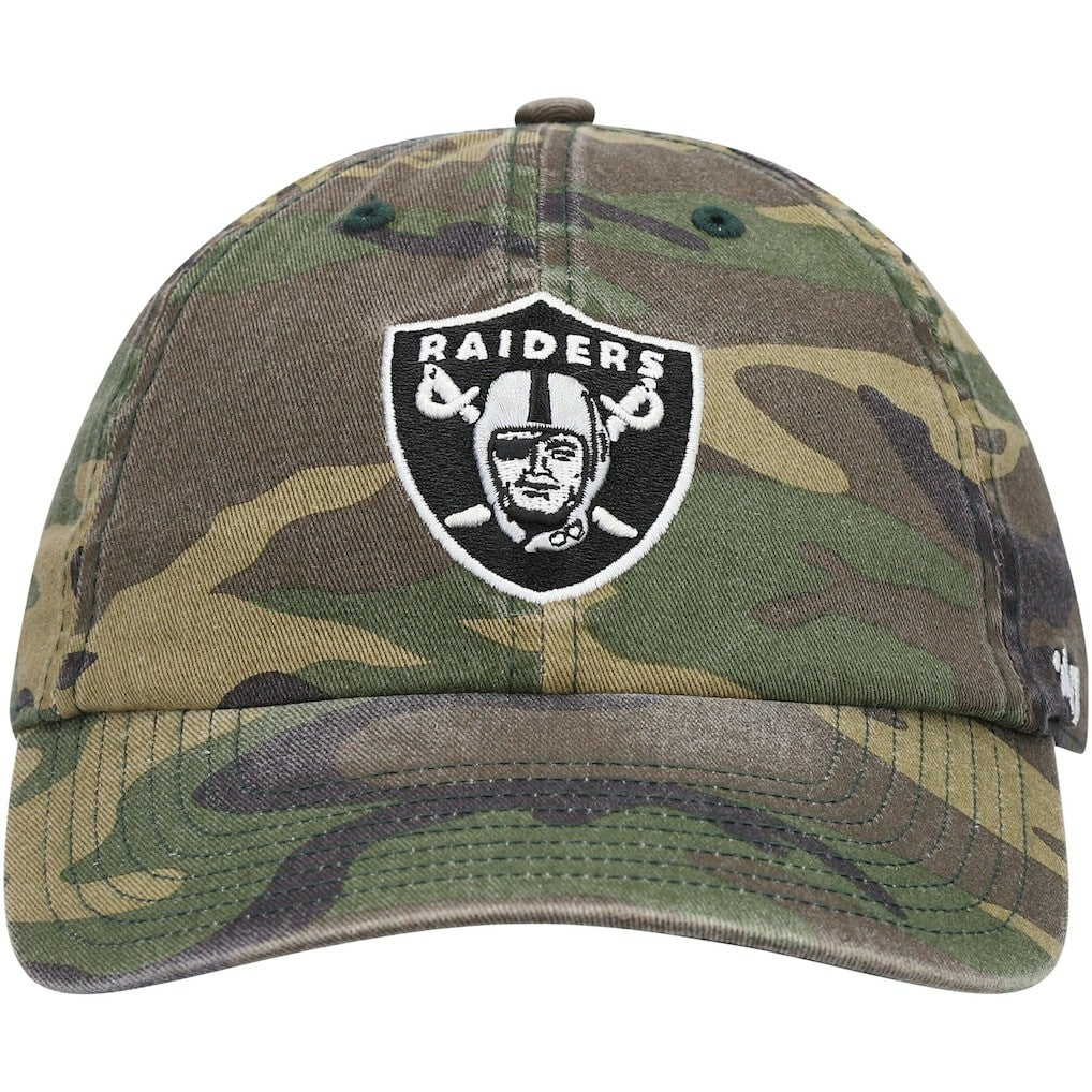 Las Vegas Raiders '47 Woodland Clean Up Adjustable Hat Camo - 47 brand
