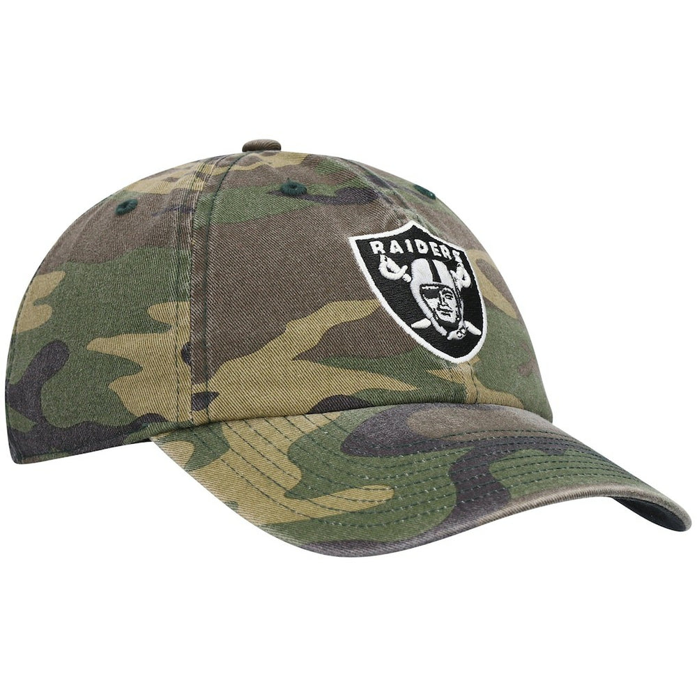 Las Vegas Raiders '47 Woodland Clean Up Adjustable Hat Camo - 47 brand
