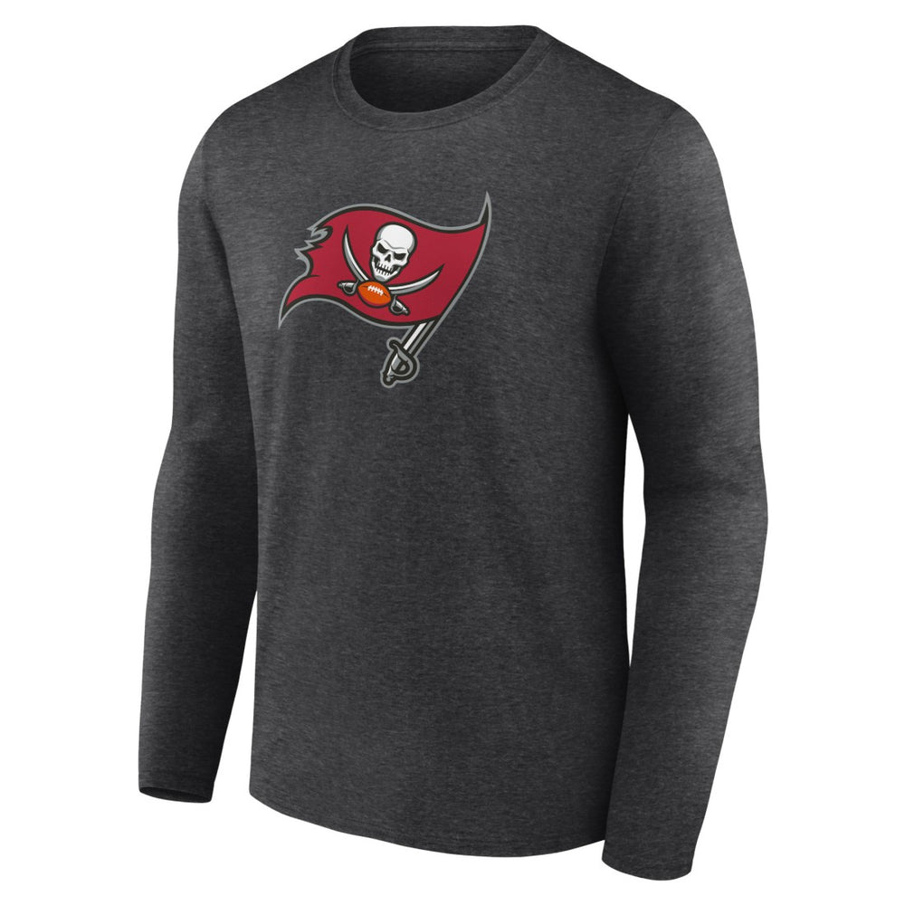 Tampa Bay Buccaneers Primary Team Logo Long Sleeve T-Shirt Charcoal - NFL