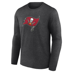 Tampa Bay Buccaneers Primary Team Logo Long Sleeve T-Shirt Charcoal - NFL