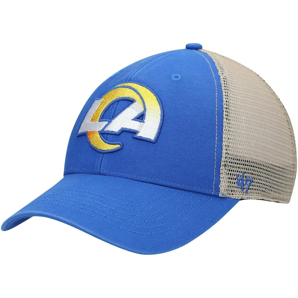 Los Angeles Rams '47 Flagship Logo MVP Snapback Hat Royal/Natural - 47 brand