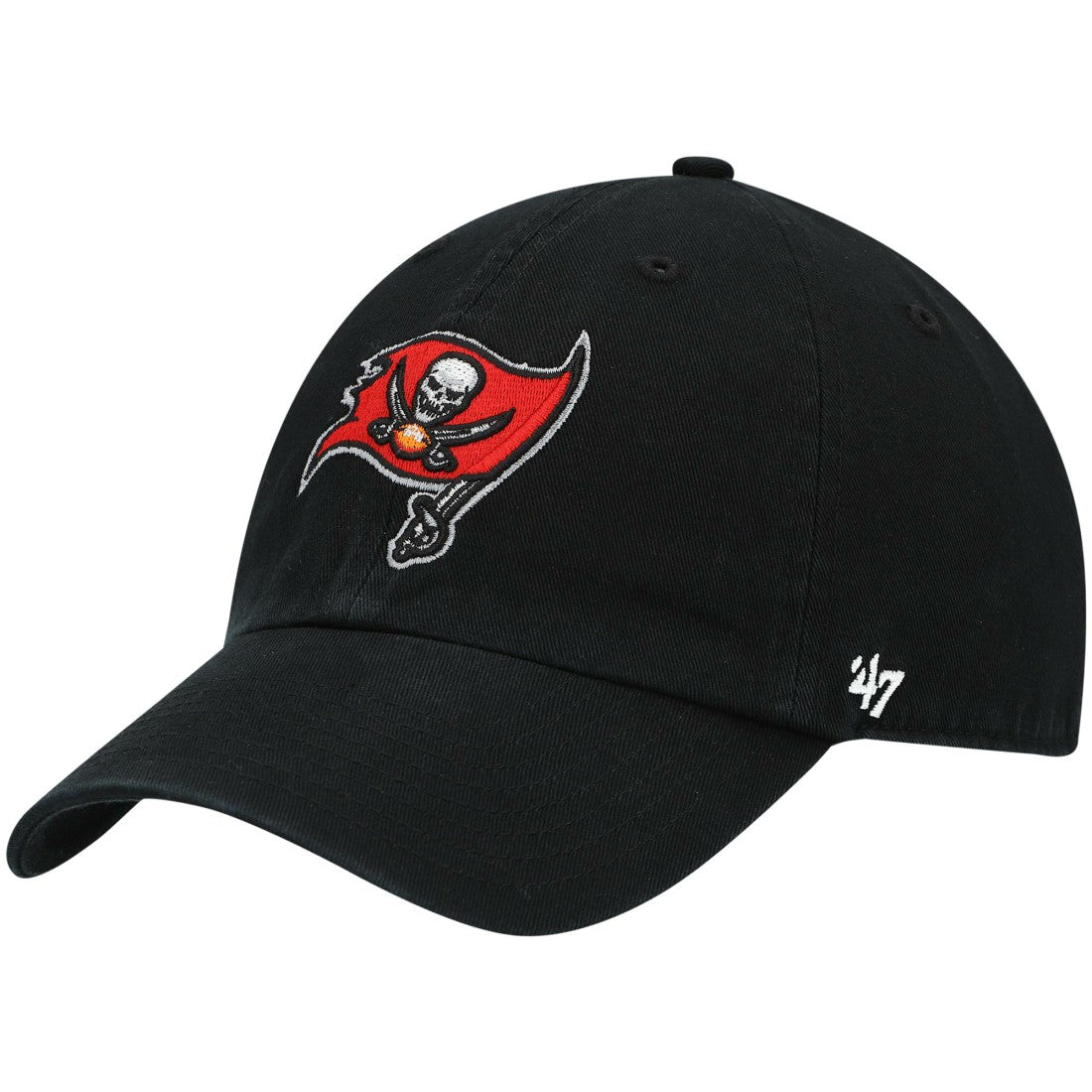 Tampa Bay Buccaneers '47 Secondary Clean Up Adjustable Hat Black - 47 brand