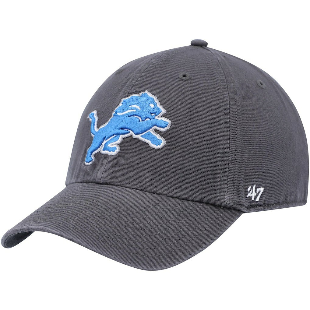Detroit Lions '47 Secondary Clean Up Adjustable Hat Charcoal - 47 brand