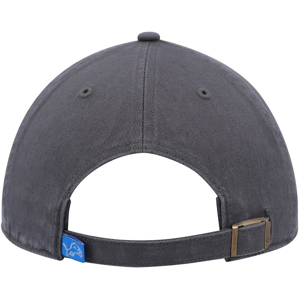 Detroit Lions '47 Secondary Clean Up Adjustable Hat Charcoal - 47 brand