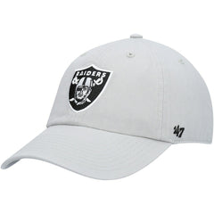 Las Vegas Raiders '47 Secondary Clean Up Adjustable Hat Gray - 47 brand