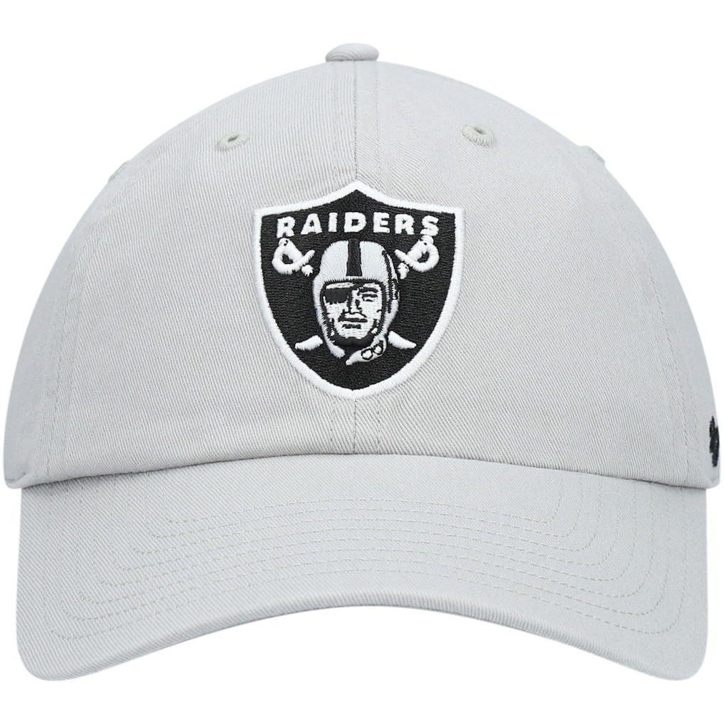 Las Vegas Raiders '47 Secondary Clean Up Adjustable Hat Gray - 47 brand