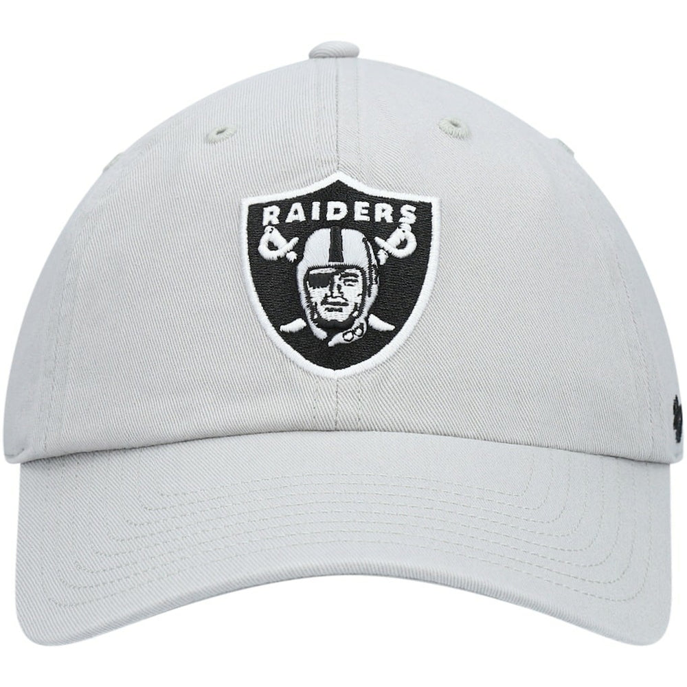 Las Vegas Raiders '47 Secondary Clean Up Adjustable Hat Gray - 47 brand