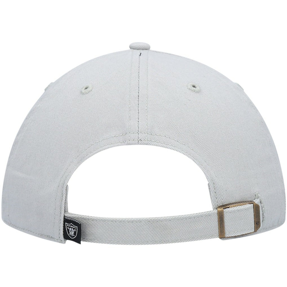 Las Vegas Raiders '47 Secondary Clean Up Adjustable Hat Gray - 47 brand