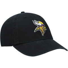 Minnesota Vikings '47 Secondary Clean Up Adjustable Hat Black - 47 brand