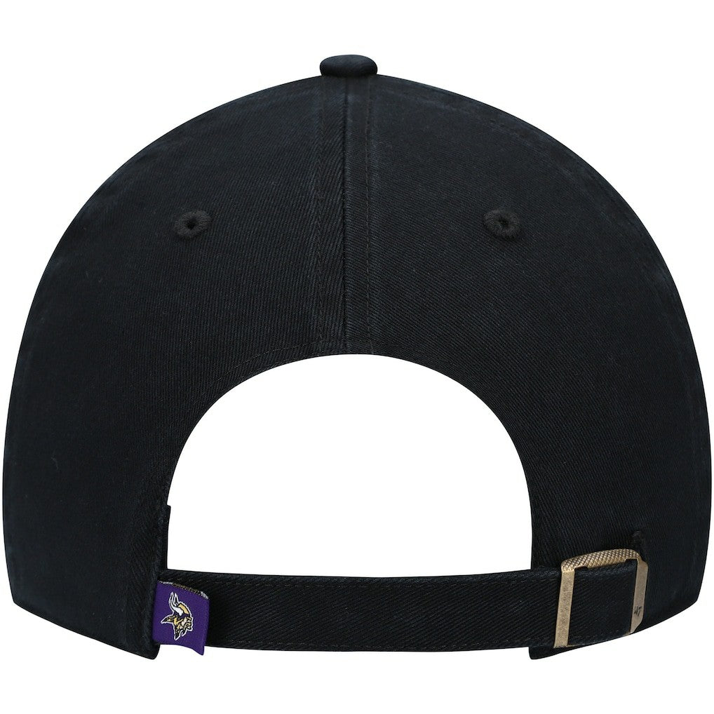 Minnesota Vikings '47 Secondary Clean Up Adjustable Hat Black - 47 brand