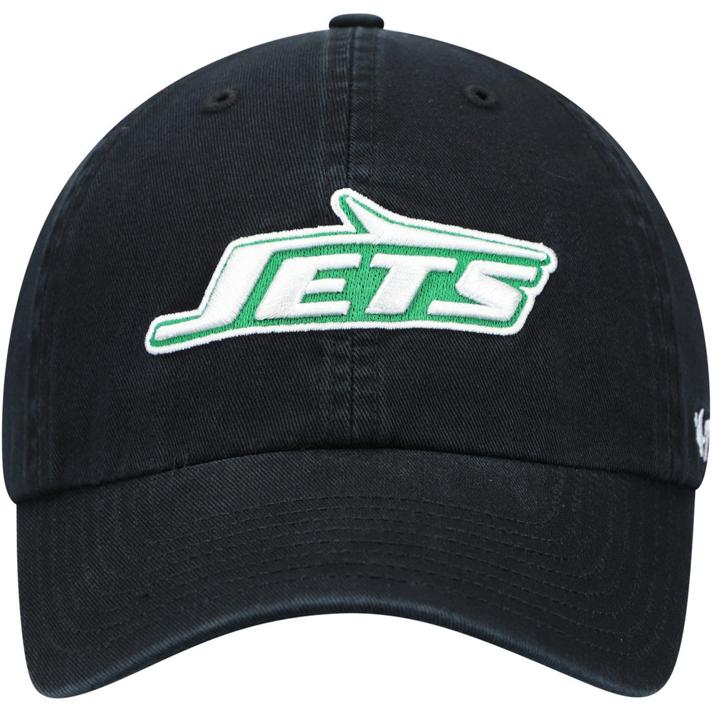 New York Jets '47 Clean Up Adjustable Hat Black - 47 brand