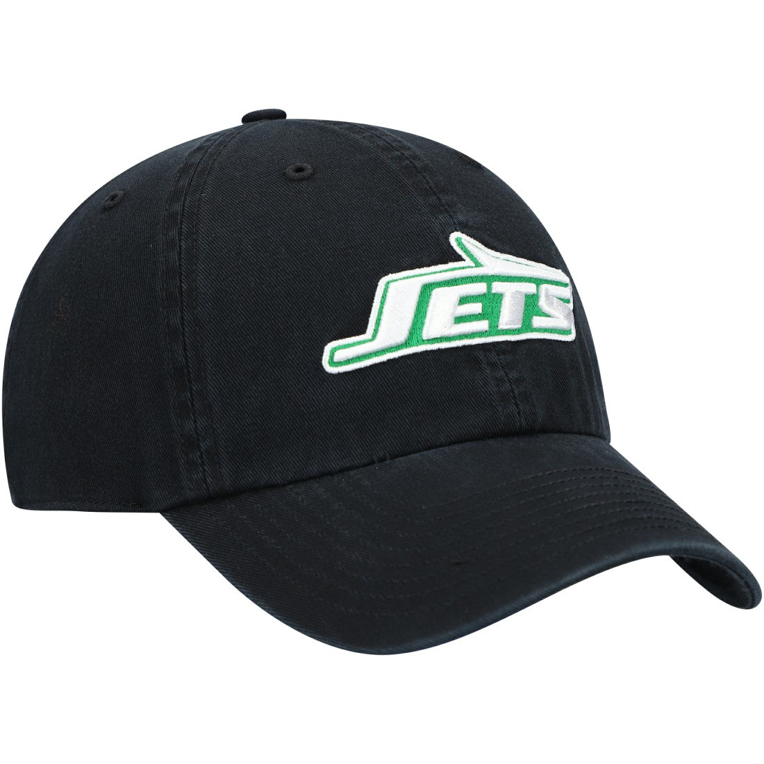 New York Jets '47 Clean Up Adjustable Hat Black - 47 brand