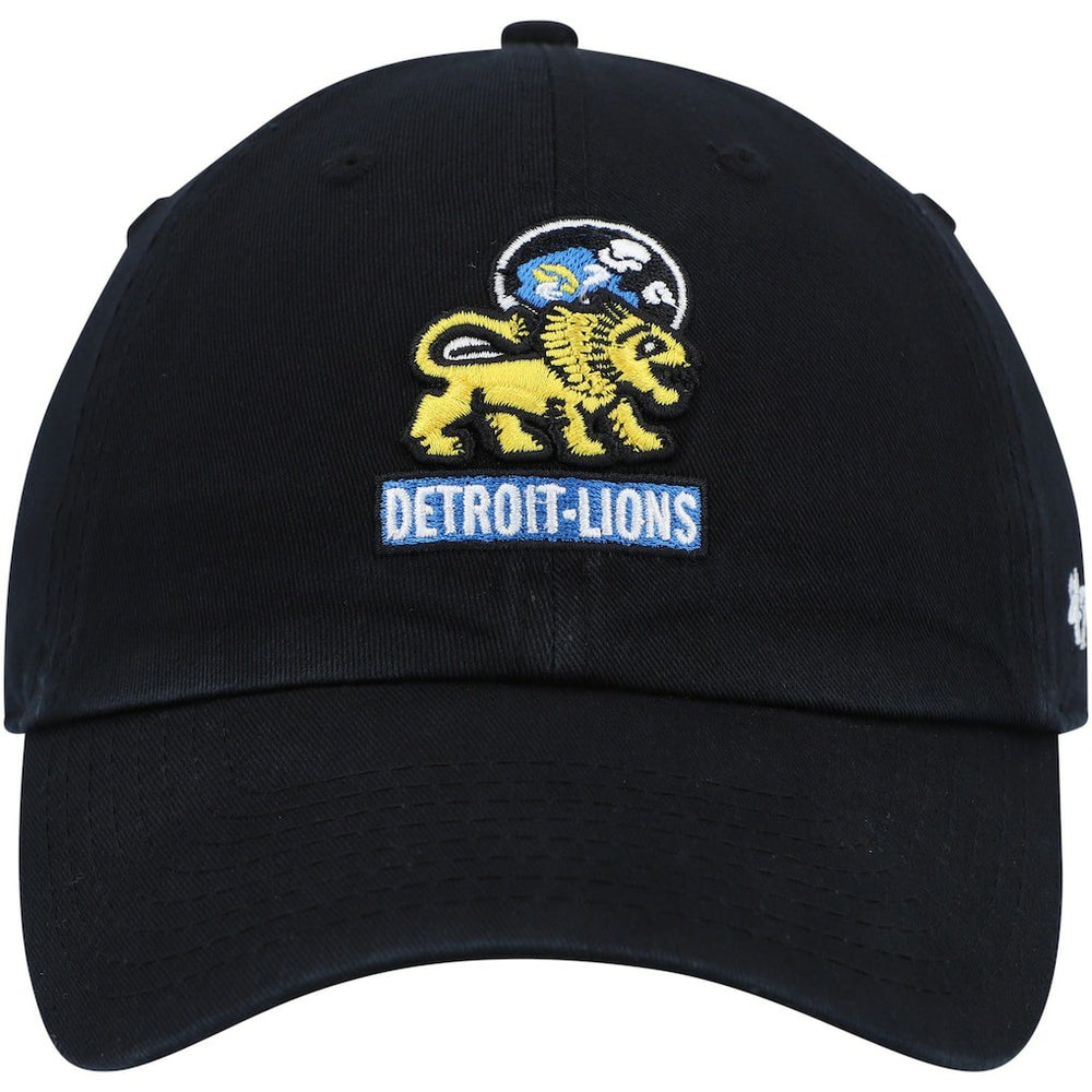 Detroit Lions '47 Clean Up Adjustable Hat Black - 47 brand