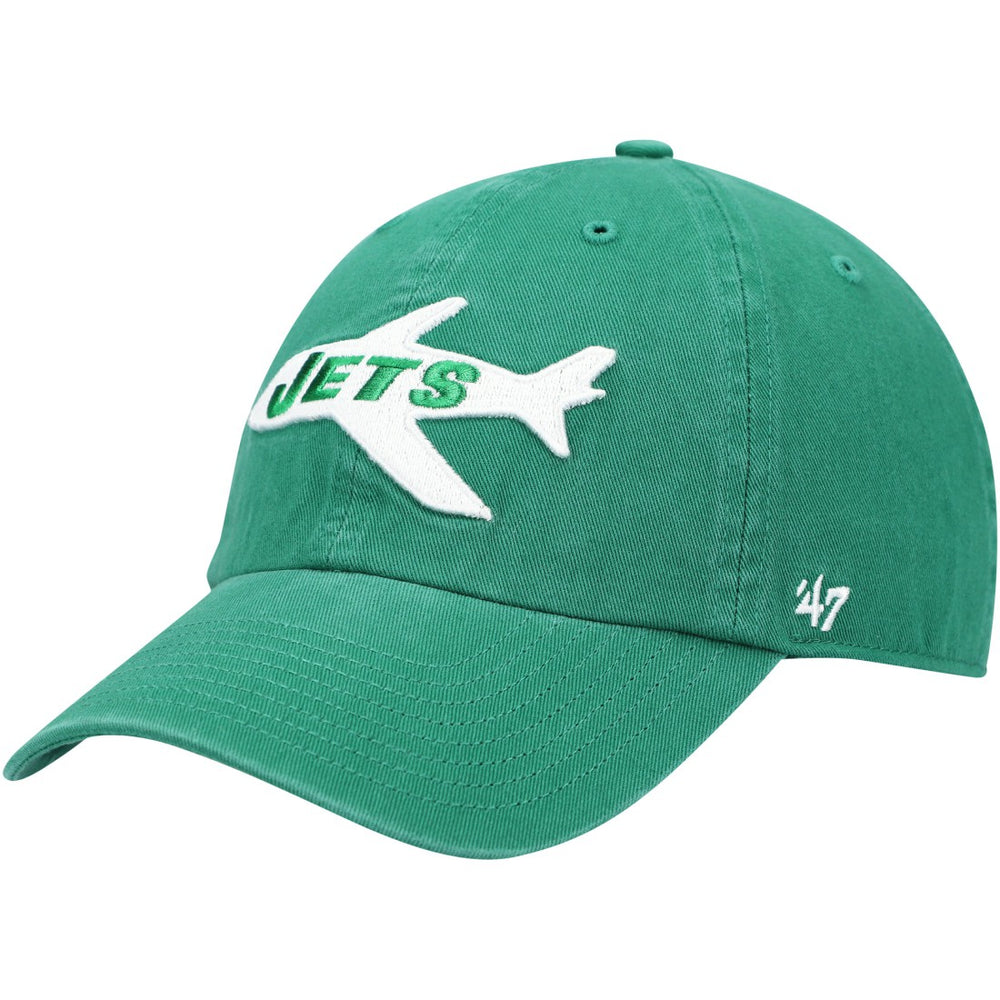 New York Jets '47 Clean Up Adjustable Hat Kelly Green - 47 brand
