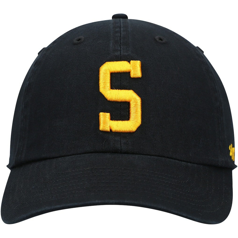 Pittsburgh Steelers '47 Clean Up Alternate Adjustable Hat Black - 47 brand