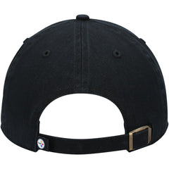 Pittsburgh Steelers '47 Clean Up Alternate Adjustable Hat Black - 47 brand