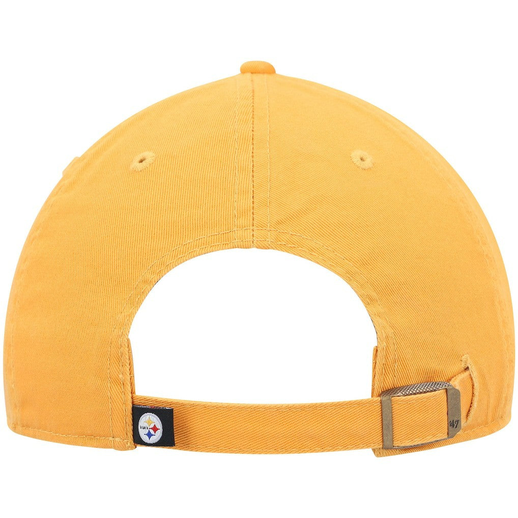 Pittsburgh Steelers '47 Clean Up Alternate Adjustable Hat Gold - 47 brand