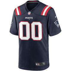 New England Patriots Custom Game Jersey Navy - Nike