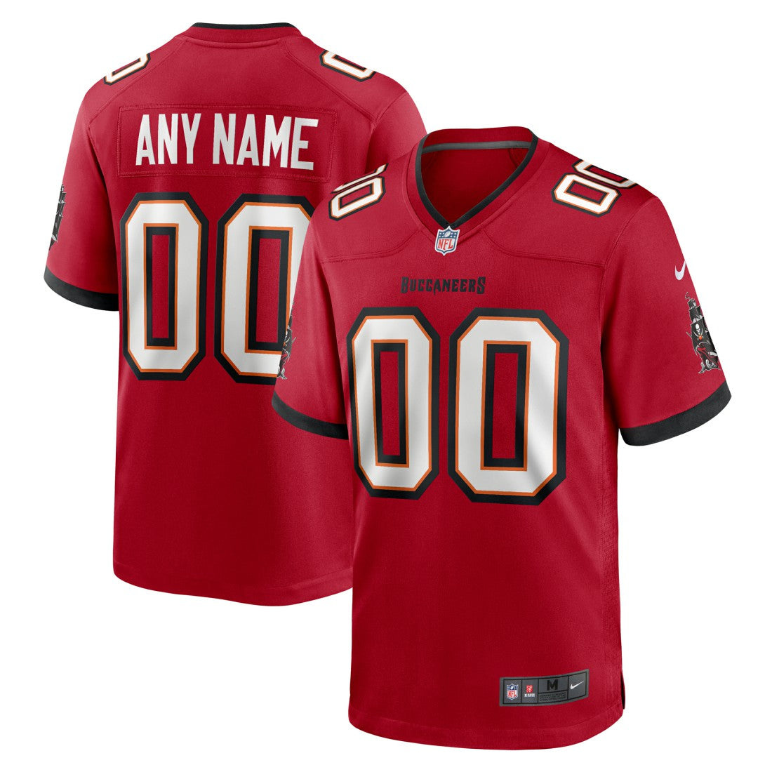 Men's Red Tampa Bay Buccaneers Team Custom Game Jersey - Nike