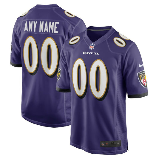 Baltimore Ravens Custom Game Jersey - Purple | NFL Jerseys