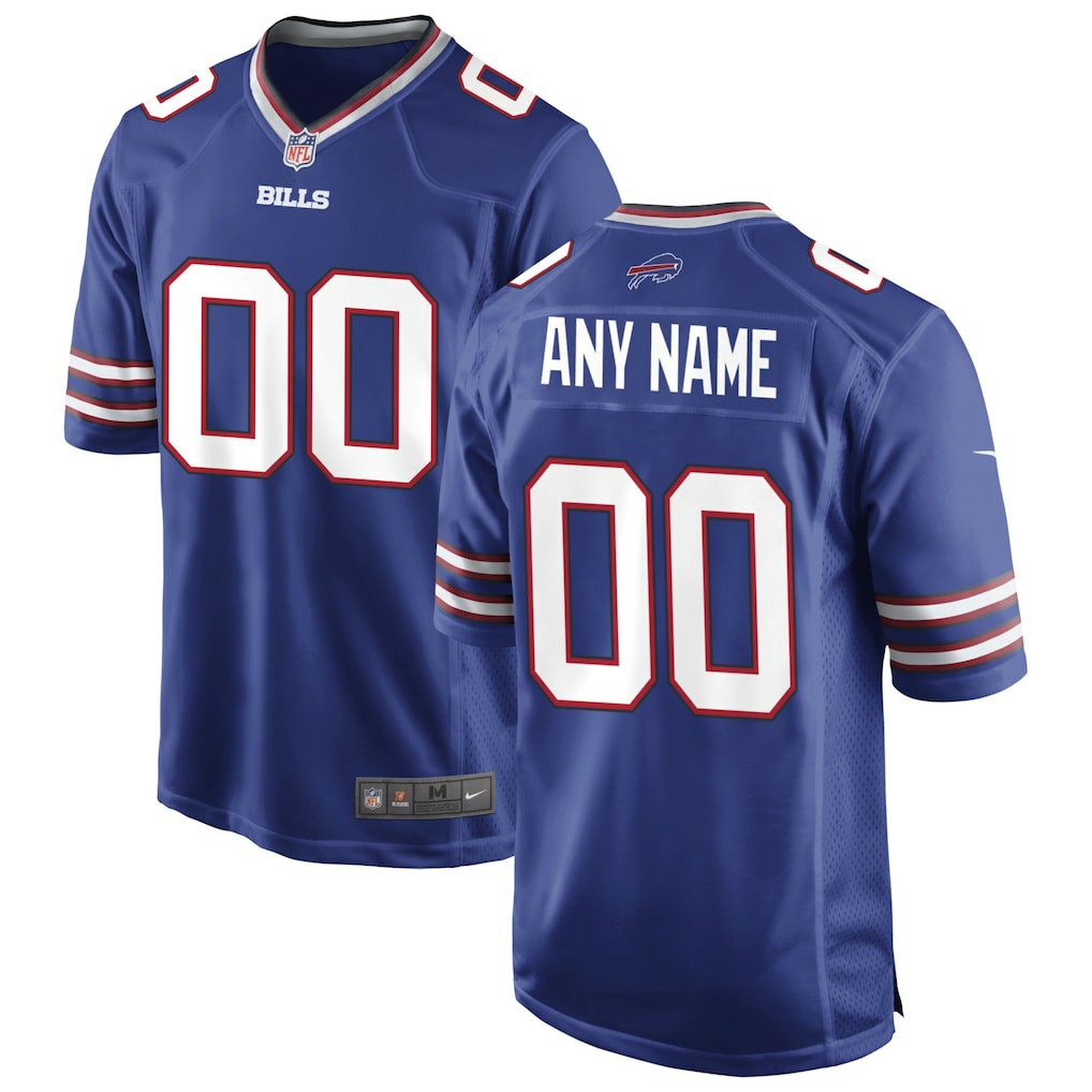Buffalo Bills Custom Game Jersey Royal - Nike