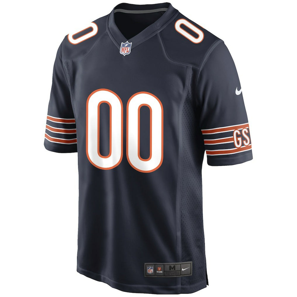 Chicago Bears Custom Game Jersey Navy - Nike