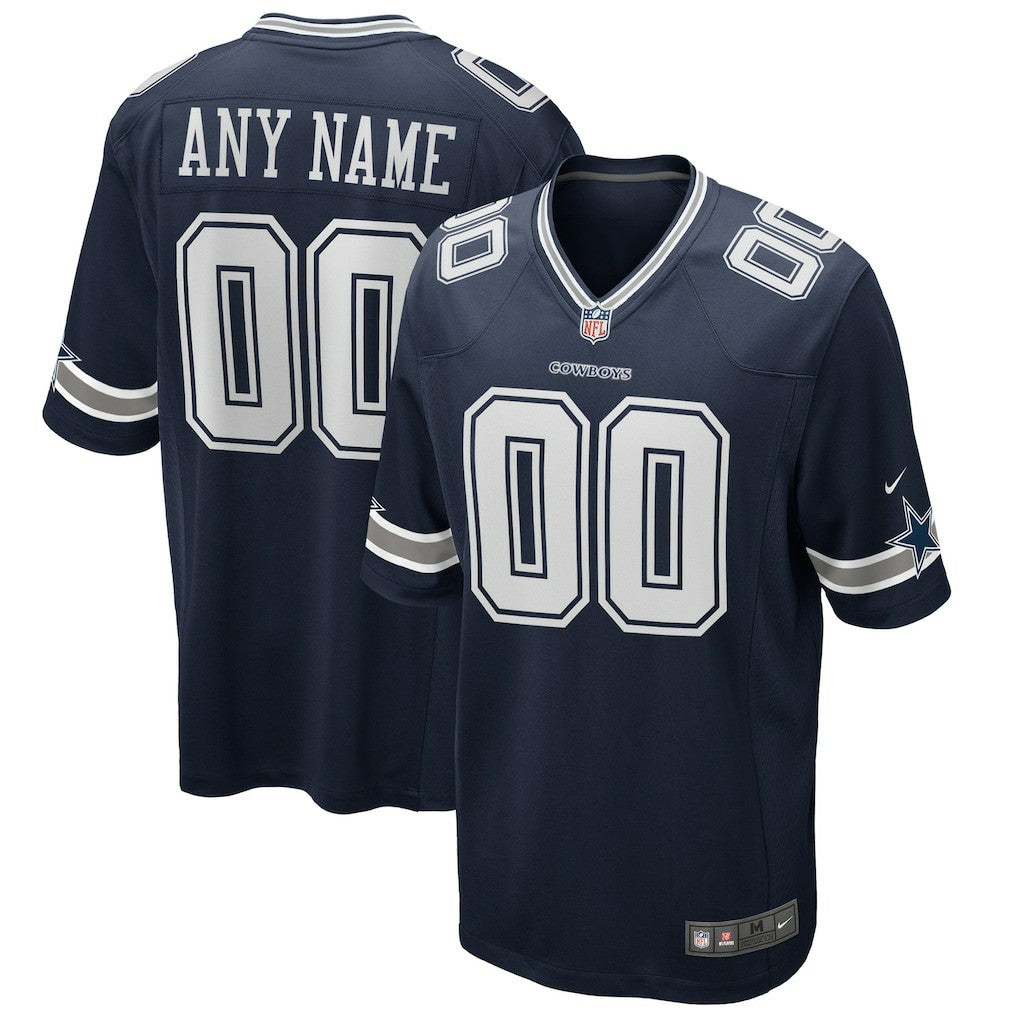 Dallas Cowboys Custom Game Jersey Navy - Nike