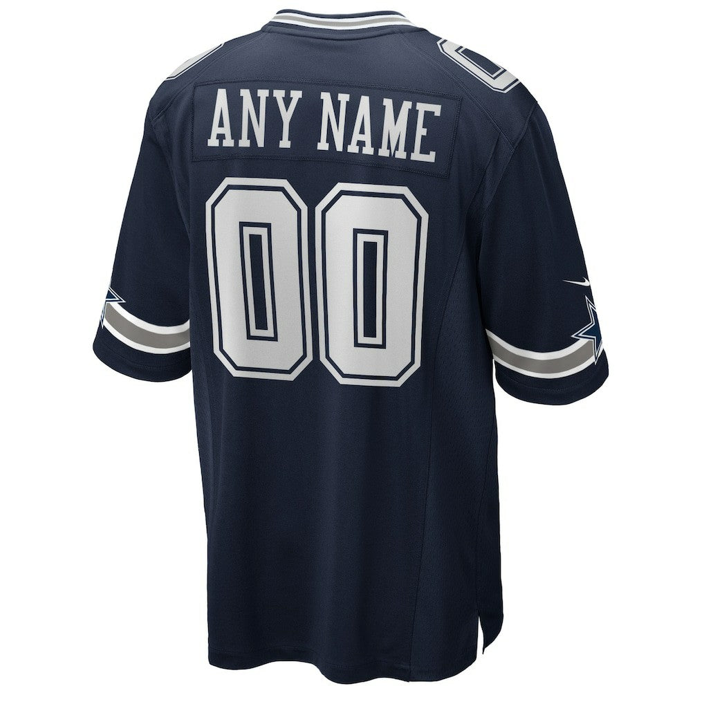Dallas Cowboys Custom Game Jersey Navy - Nike