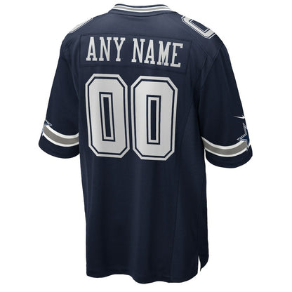 Dallas Cowboys Custom Game Jersey - Navy | NFL Jerseys