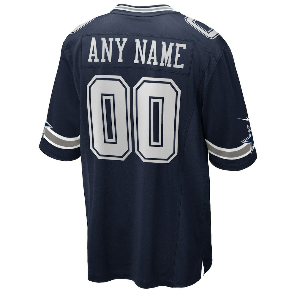 Dallas Cowboys Custom Game Jersey Navy - Nike