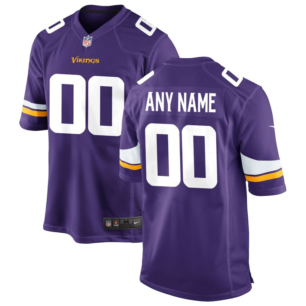 Minnesota Vikings Custom Game Jersey Purple - Nike