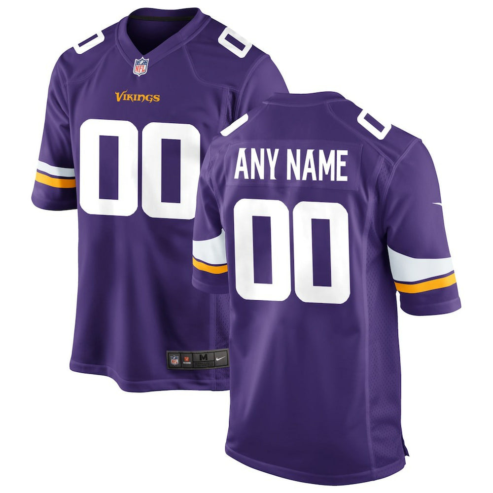 Minnesota Vikings Custom Game Jersey Purple - Nike