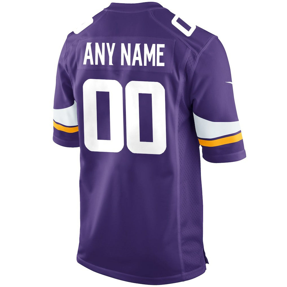 Minnesota Vikings Custom Game Jersey Purple - Nike