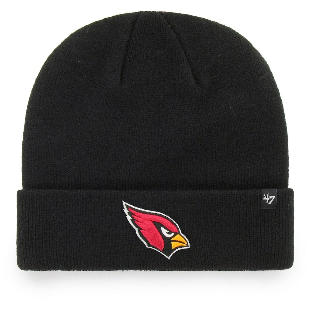 Arizona Cardinals '47 Youth Basic Cuffed Knit Hat Black - 47 brand