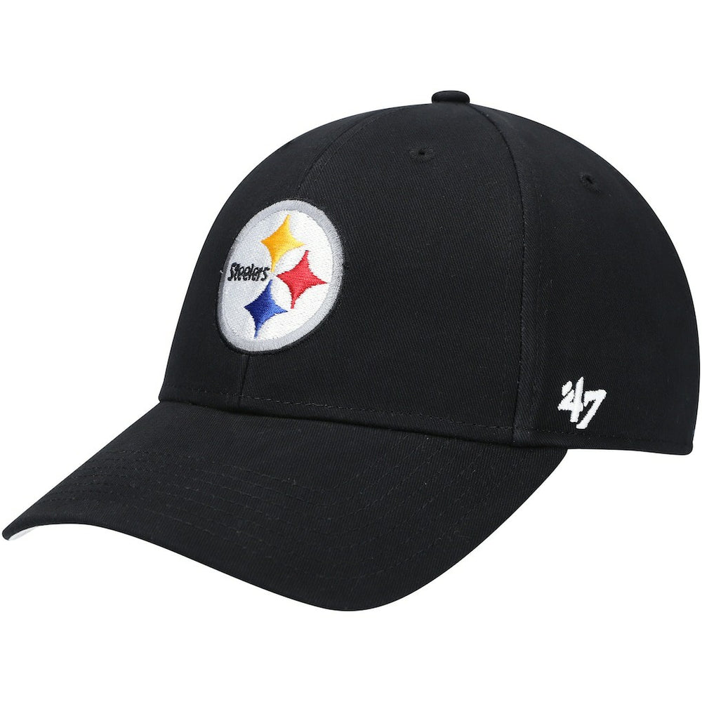 Pittsburgh Steelers '47 Youth Basic MVP Adjustable Hat Black - 47 brand