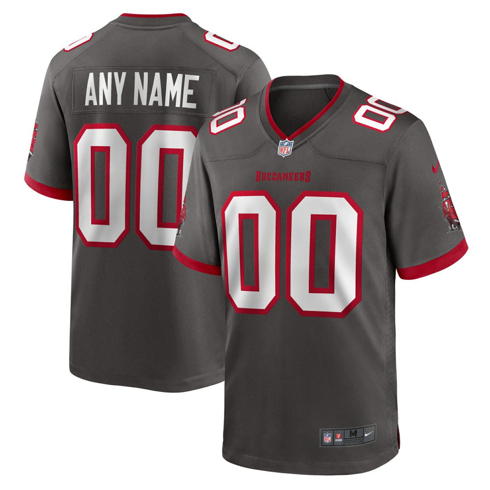 Tampa Bay Buccaneers Alternate Custom Game Jersey Pewter - Nike