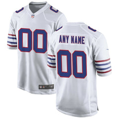 Buffalo Bills Alternate Custom Game Jersey White - Nike