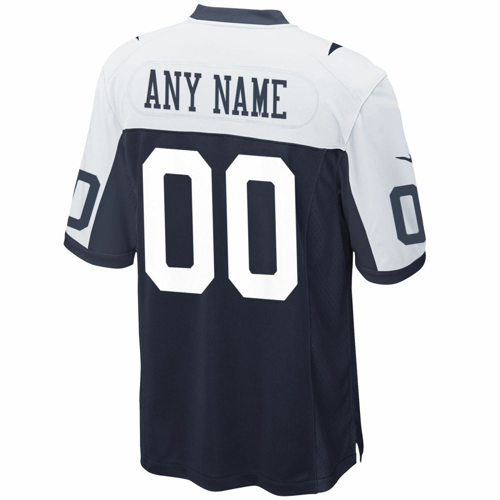 Dallas Cowboys Alternate Custom Game Jersey Navy - Nike