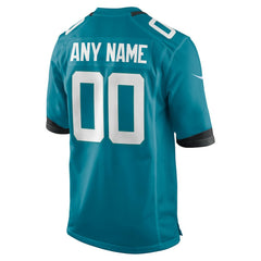 Jacksonville Jaguars Custom Team Game Jersey Teal - Nike