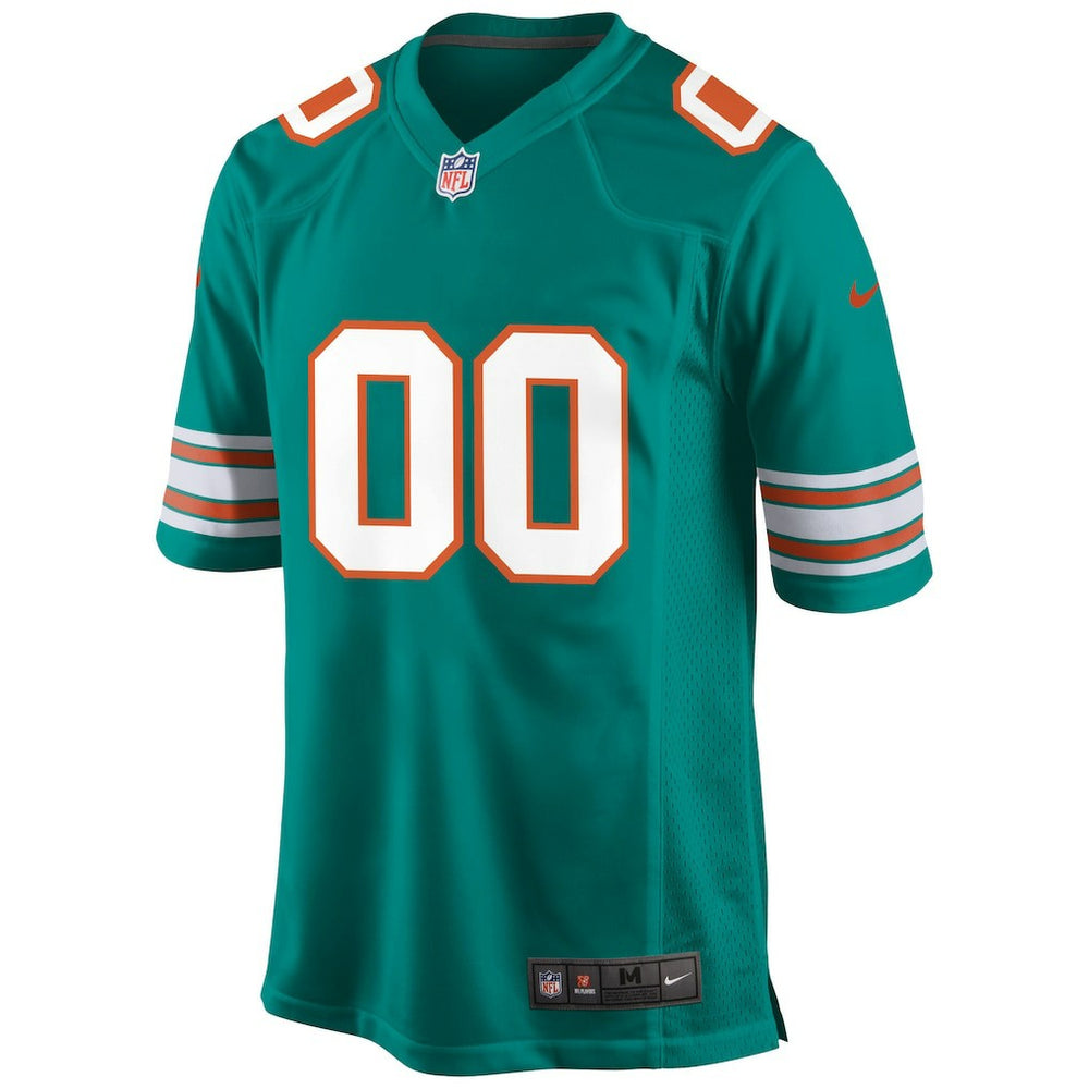 Miami Dolphins Alternate Custom Game Jersey Aqua - Nike