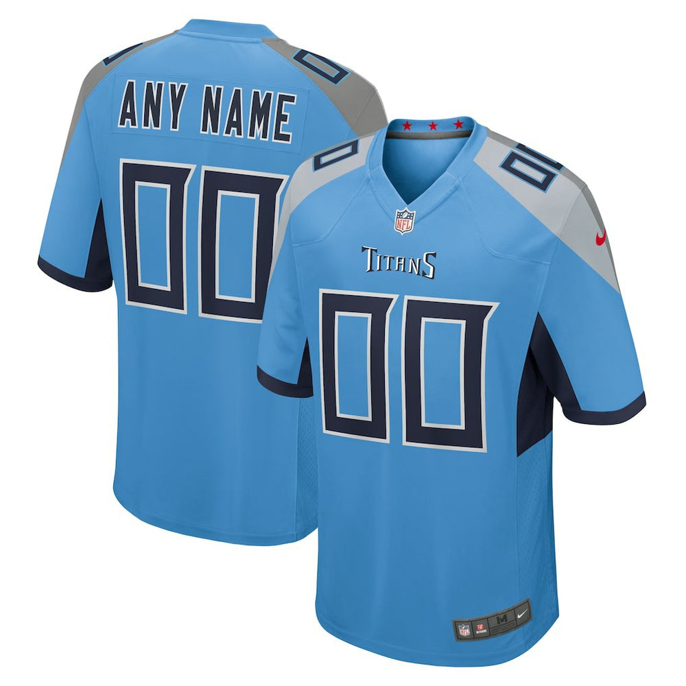 Tennessee Titans Alternate Custom Game Jersey Light Blue - Nike