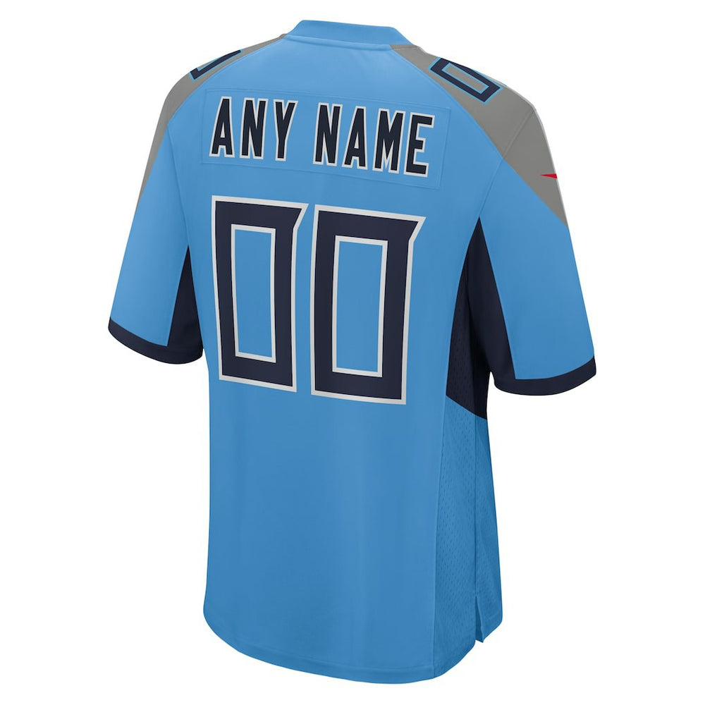 Tennessee Titans Alternate Custom Game Jersey Light Blue - Nike