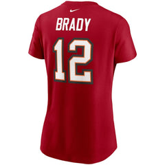 Tom Brady Tampa Bay Buccaneers Women's Name & Number T-Shirt Red - Nike