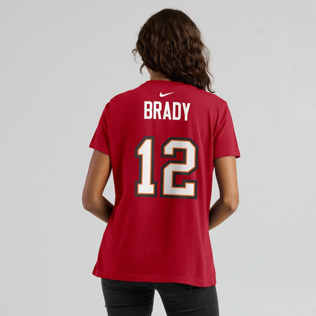 Tom Brady Tampa Bay Buccaneers Women's Name & Number T-Shirt Red - Nike