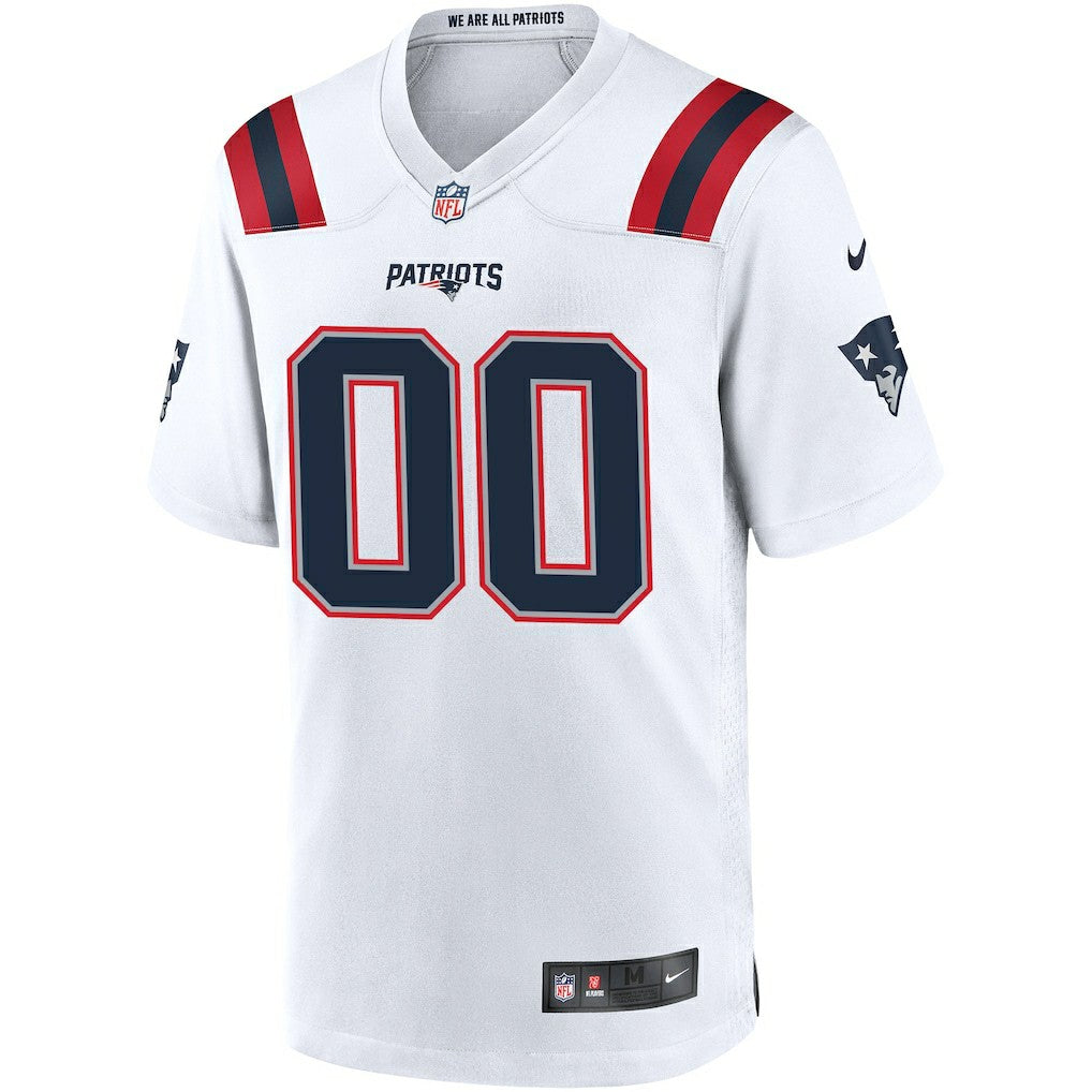 New England Patriots Custom Game Jersey White - Nike